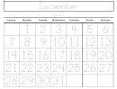 Calendar Coloring Sheet