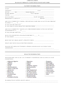 Massage Therapy Client Health Intake Form