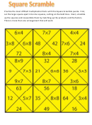 Square Scramble Puzzle Template