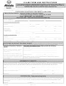 Form Abj16689 - Outpatient Physician's Treatment Claim Form And Instructions