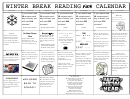 Winter Break Reading Fun Calendar