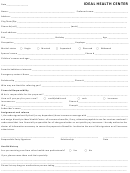 Weight Loss Program Patient Information Form Printable pdf