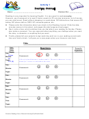 Reading Journal Template