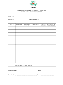 Part-time Work Log Sheet