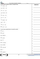 Converting Scientific Notation Worksheet With Answer Key Printable pdf