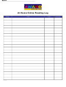 At-home Online Reading Log