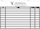Daily Reading Log
