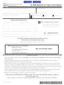 Form Ia 4506 - Request For Copy Of Tax Return - 2013
