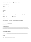 Commercial Rental Application Form
