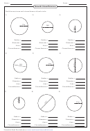 Area & Circumference Worksheet Printable pdf