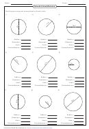 Area & Circumference Worksheet Printable pdf