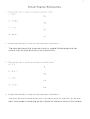 Periodic Properties Worksheet Key
