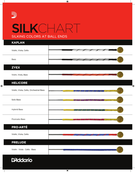 Bopr Silk Chart - Daddario Orchestral Printable pdf