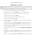 Hocket Part Iii Word Exercise Printable pdf