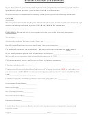 Business Income And Expenses Form Printable pdf