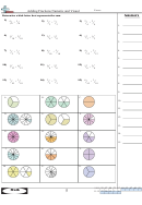 Adding Fractions Numeric And Visual Worksheet