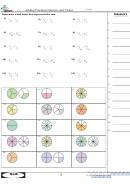 Adding Fractions Numeric And Visual Worksheet