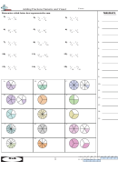 Adding Fractions Numeric And Visual Printable pdf