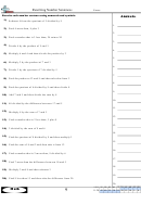 Rewriting Number Sentences Worksheet With Answer Key Printable pdf