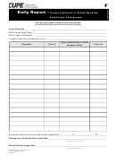 Daily Report Template - Canadian Union Of Public Employees
