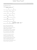 All Sons & Daughters - Come Thou Fount Sheet Music