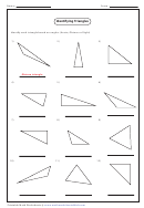 Identifying Triangles Worksheet Template
