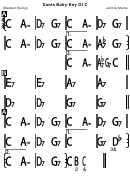 Santa Baby - Key Of C - Chord Chart