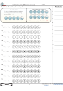 Subtracting Mixed Fractions Visual Worksheet With Answer Key