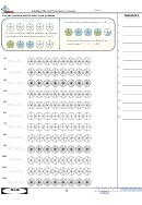 Adding Mixed Fractions (visual) Worksheet With Answer Key