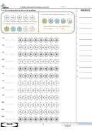 Adding Mixed Fractions Visual Worksheet With Answer Key