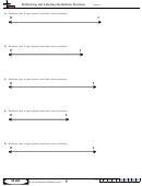 Partitioning And Labeling Numberline Fractions Worksheet With Answer Key