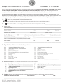 Form St-5 Sst - Georgia Streamlined Sales And Use Tax Agreement - Certificate Of Exemption - 2009