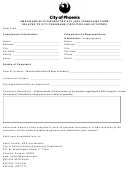 Americans With Disabilities Act (ada) Complaint Form Related To City Programs, Facilities And Activities