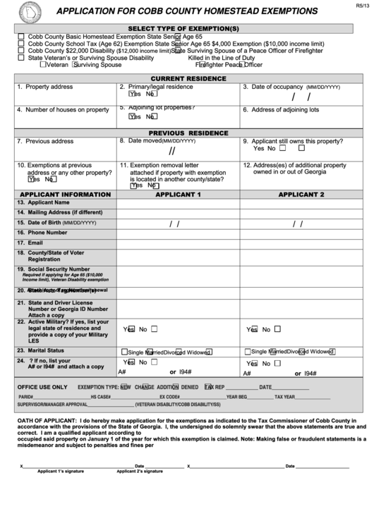 fillable-application-for-cobb-county-homestead-exemptions-printable-pdf