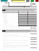 Fillable Schedule Cu-1 - Credit Union Adjustment To Income - 2009 Printable pdf