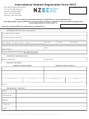 International Student Registration Form 2015 - Nzse Printable pdf
