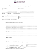 Value Options Referral Form For Methodist Residential Programs
