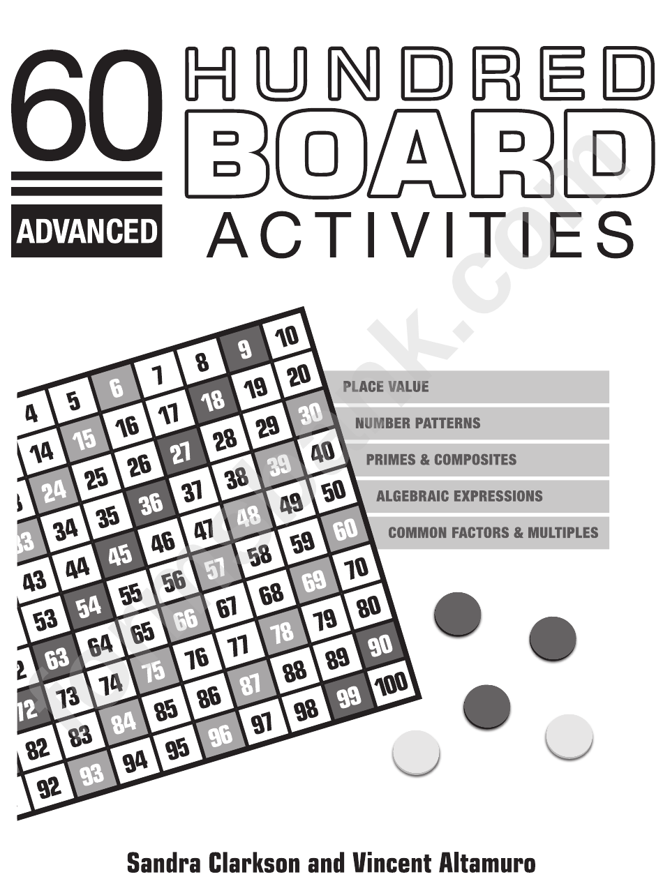 60 Advanced Hundred Board Activities - In The Bag - Math Activity Sheets