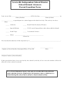 School Related Absences Parent/guardian Form - Lewisville Isd