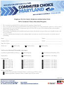 Employee Pre-tax Salary Deduction Authorization Form - Mta Commuter Choice Maryland Program