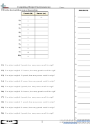 Completing Weight Chart (american) Worksheet With Answer Key