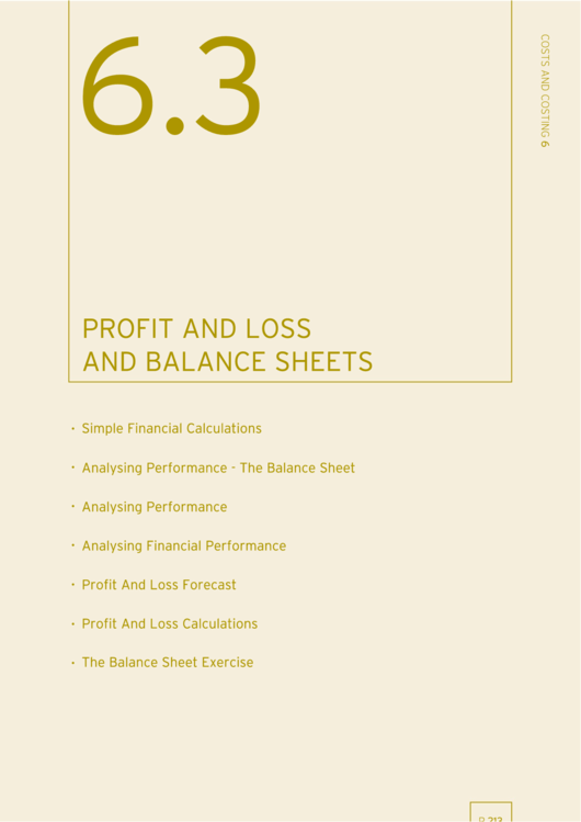 Profit And Loss And Balance Sheets Printable pdf