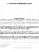 Classic Division Player Registration Form - Us Youth Soccer