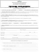 Personnel Harassment Complaint Form