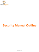 Security Manual Outline Template