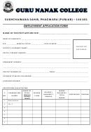 Application Form - Guru Nanak College Sukhchainana Sahib Printable pdf