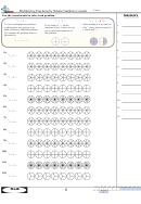 Multiplying Fractions By Whole Numbers (Visual) Worksheet With Answer Key Printable pdf