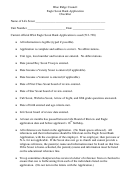 Blue Ridge Council Eagle Scout Rank Application Checklist