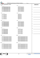 Multiplying Fractions & Whole Numbers Worksheet With Answer Key