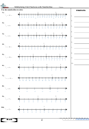 Multiplying Unit Fractions With Numberline Worksheet With Answer Key